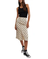 Free People Women's Analise Printed Button-Front Midi Skirt