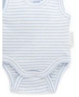 Purebaby Baby Boys Rib Bodysuit 2 pack