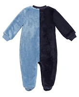 Guess Baby Boy Plush Velour Footed Zip Coverall