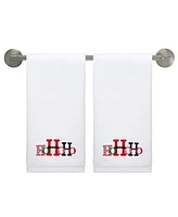 Avanti HoHoHo Cotton Hand Towel Set, 28" x 16"