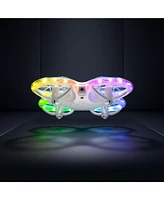 Snaptain K30 Mini 720P Hd Camera Drone with Colorful Lighting and Remote Controller - White