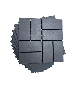 Simplie Fun Plastic Interlocking Deck Tiles