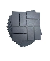 Streamdale Furniture Plastic Interlocking Deck Tiles, 36-Pack, 12" x12" Waterproof Outdoor All Weather Use Patio Tiles with Enhanced Drainage Design