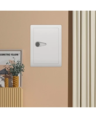 Digital Wall Hidden Safe Flat, Electronic, Steel, Keypad, Home or Business Heavy Duty Wall Mount Safe for Protect Money, Jewelry, Passports Storage