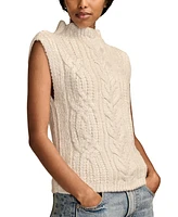 Lucky Brand Women's Metallic Cable-Knit Sweater Vest