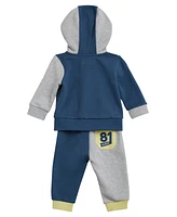 Guess Baby Boy Long Sleeve Hooded Sweatshirt and Sweatpant, 2-Piece Set