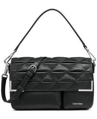 Calvin Klein Mica Flap Convertible Shoulder Bag