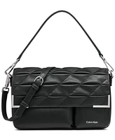 Calvin Klein Mica Flap Convertible Shoulder Bag