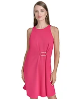 Halston Women's Ring-Trim Shift Dress