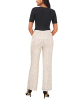 Msk Petite Sequined Mesh Pull-On Palazzo Pants