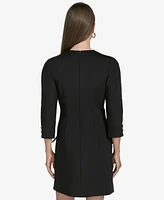 Halston Women's 3/4-Sleeve Shift Dress