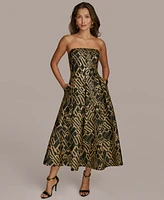 Donna Karan New York Women's Strapless Straight-Neck Dress