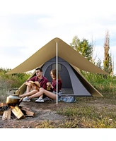 Streamdale Furniture Waterproof Teepee Tent with Porch, Floor and Bag (2-3 Person)