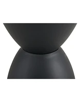 Streamdale Furniture Black prince stool / side table used for indoor and outdoor