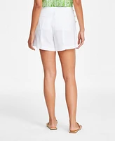 I.n.c. International Concepts Women's High-Rise Seamed Shorts, Exclusively at Macy's