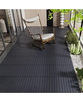2FT Patio Deck Tiles, Diy Module Interlocking Decking Tiles Floor Tile, Easy and Quick Installation Court Tiles for Porch Poolside Balcony Backyard 24