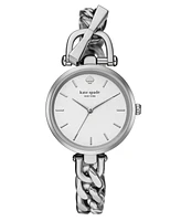 Kate Spade New York Women's Holland Three-Hand Silver-Tone Watch 34mm