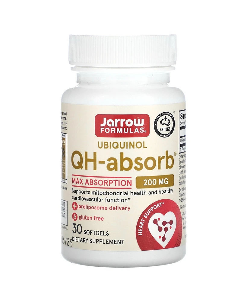 Jarrow Formulas Ubiquinol Qh-Absorb Max Absorption 200 mg