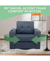 Slickblue Modern Swivel Accent Sofa Chair Stylish and Functional Seating for Any Room