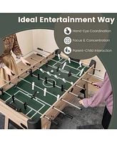 Costway 54" Foosball Table with 2 Balls & 26 Players 2 Bead Style Scorers for Game Rooms