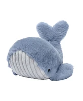 Lambs & Ivy Bubbles & Squirt Soft Plush Blue Whale Stuffed Animal Toy