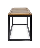 Modern Acacia Wood Bench: Chic And Elegant Outdoor Retreat