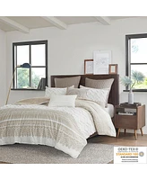 Streamdale Furniture 3 Piece Cotton Duvet Cover Set with Chenille Tufting