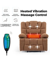 Slickblue Massage Recliner Chair Sofa with Heating and Vibration Ultimate Relaxation Furniture