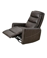 Slickblue Swivel Glider Rocker Recliner Chair for Nursery Manual Swivel Rocking Recliner