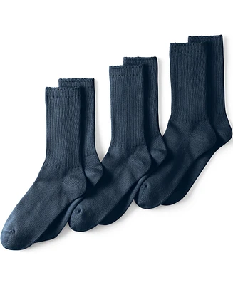 Lands' End Men's Crew Socks 3 Pack