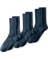 Lands' End Men's Crew Socks 3 Pack