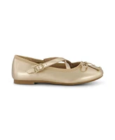 Sam & Libby Little and Big Girls Candice Crossover Iconic Ballet Flat