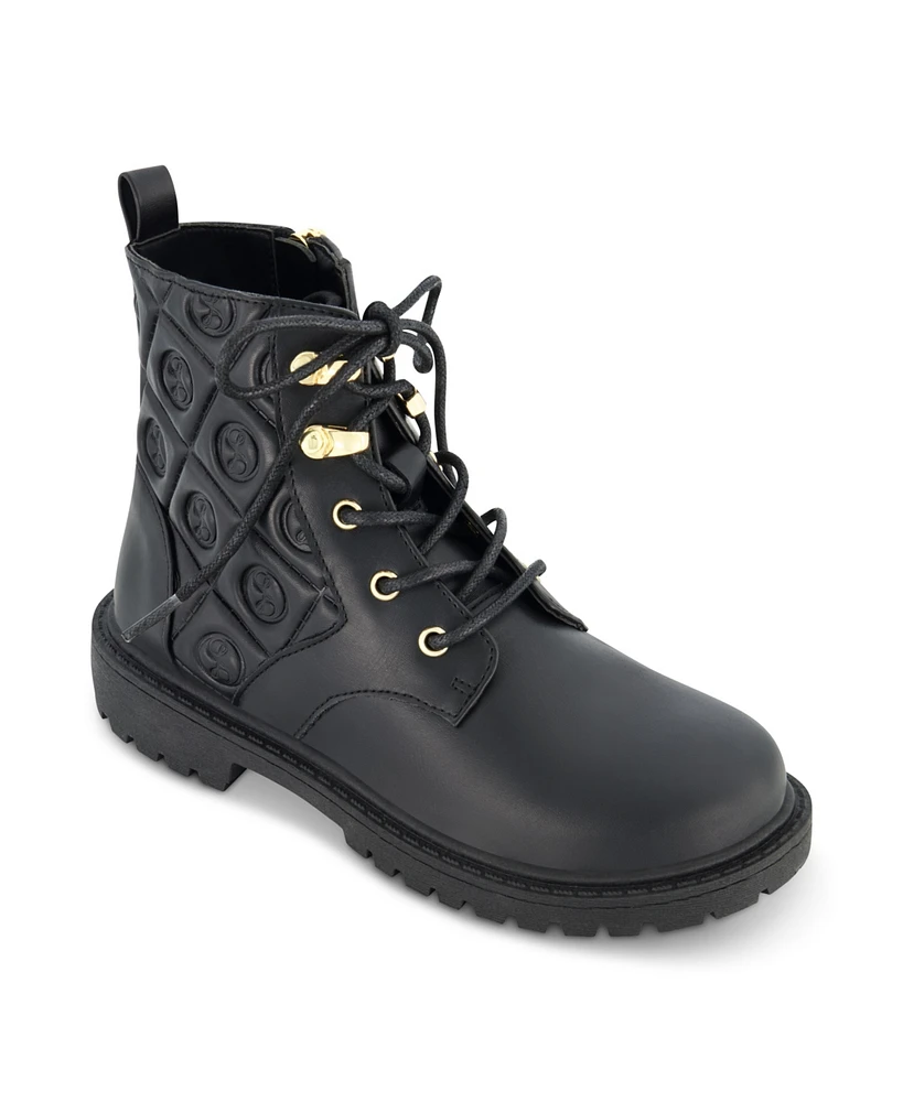 Sam & Libby Little and Big Girls Combat Lib Classic Moto Boot