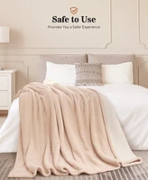 Sealy Heated Flannel and Sherpa Blanket