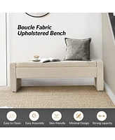 Hulala Home Casio Upholstered 55.1" Wide Storage Bench with Button-tufted Design