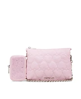 Madden Girl Ari Heart Quilt Modular Crossbody Bag