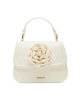 Madden Girl Rose with Rosette Top Handle Satchel Bag