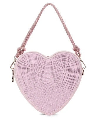 Madden Girl Gia Heart with Rhinestones Crossbody Bag