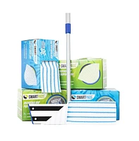 Arkwright Home Smart Pads - Reusable Microfiber Mop Pad Refills (Box of 30), Color Options, 18"
