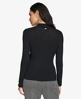 Calvin Klein Women's V-Neck Long-Sleeve Top