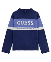 Guess Big Boys Long Sleeve with Embroidered Logo Sweater