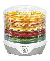 Ovente Food Dehydrator Machine with 5 Stackable Clear Trays and Drying Space DF215GY