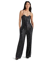 Steve Madden Women's Glitterine Sequined Jumpsuit