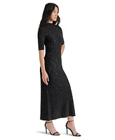 Steve Madden Women's Pernille Sequined Maxi Sweater Dress