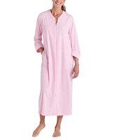 Miss Elaine Women's Zip-Front 3/4-Sleeve Terry Robe