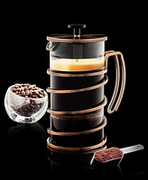 Ovente 34 Ounce, French Press Coffee & Tea Maker, Heat Resistant Glass, Copper FSW34C