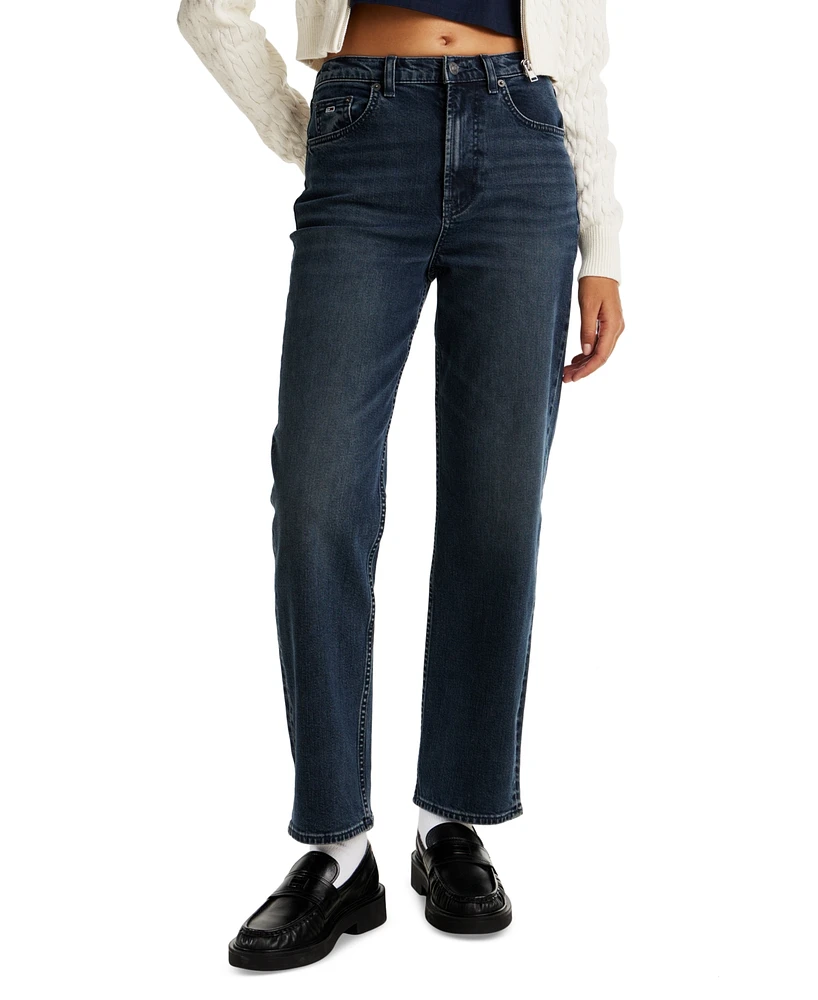 Tommy Jeans Women's Layla High-Rise Slim-Straight