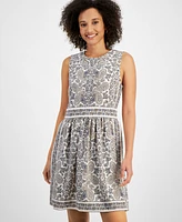 Nautica Jeans Women's Paisley Border-Print Sleeveless Dress