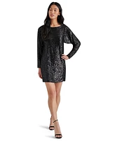 Steve Madden Women's Ginger Sequined Mini Shift Dress