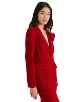Steve Madden Women's Merene Velvet Rosette Blazer